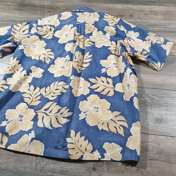 Paradise Bay Mens Medium Short Sleeve Shirt Vintage Hawaii Vacation Relaxed Casu - Picture 11 of 11